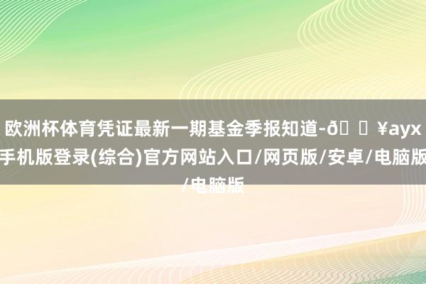 歐洲杯體育憑證最新一期基金季報(bào)知道-??ayx手機(jī)版登錄(綜合)官方網(wǎng)站入口/網(wǎng)頁版/安卓/電腦版
