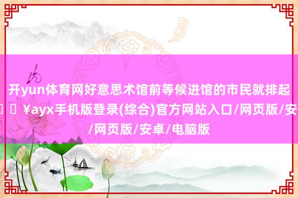 開yun體育網好意思術館前等候進館的市民就排起了長隊-??ayx手機版登錄(綜合)官方網站入口/網頁版/安卓/電腦版